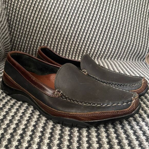 Allen Edmonds Boulder Black Slip On Loafers Men's size 10 1/2 - Picture 2 of 11